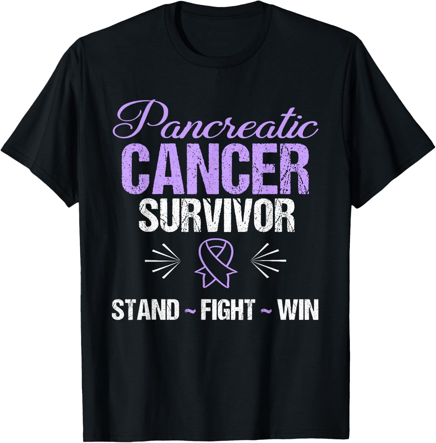 Pancreatic Cancer Shirt: Pancreatic Cancer Survivor T-Shirt - T-Shirt | Black