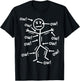 Funny Ow Ow Ow Ow Saying Body Pain Character Humor Sarcastic T-Shirt - T-Shirt | Black