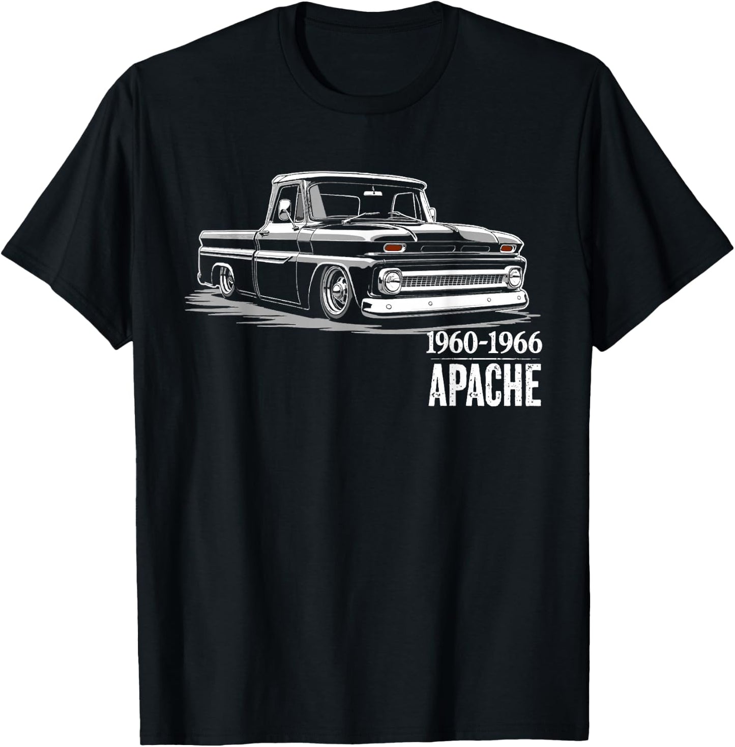 First Generation C10 1960-1966 Slammed C10 Truck Silhouette T-Shirt - T-Shirt | Black