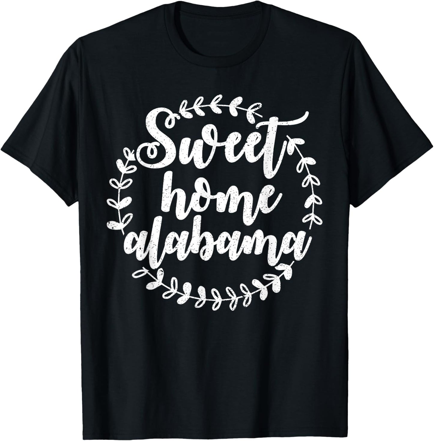 Cute Sweet Home Alabama Shirt Southern Girl Gift T-Shirt - T-Shirt | Black