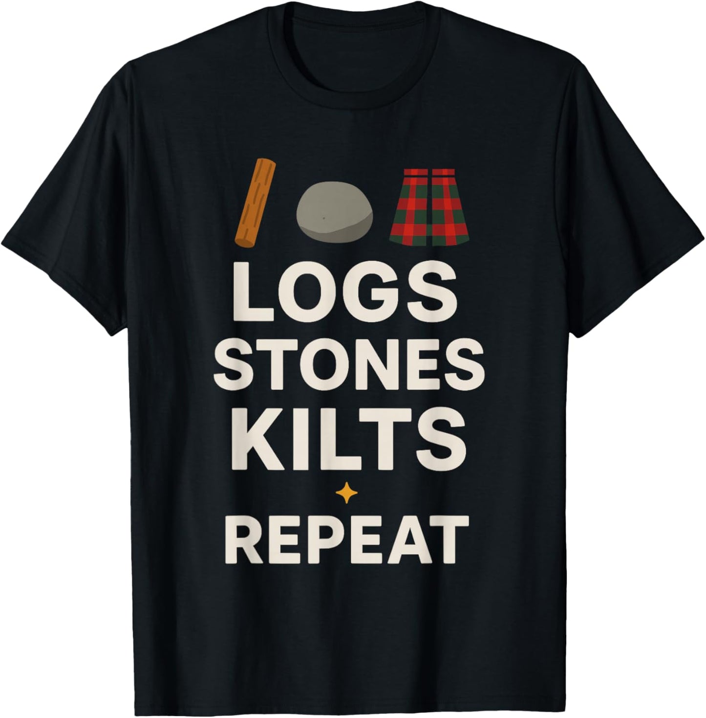 Highland Games Caber Tosser Clan Pride Scotland Strength T-Shirt - T-Shirt | Black