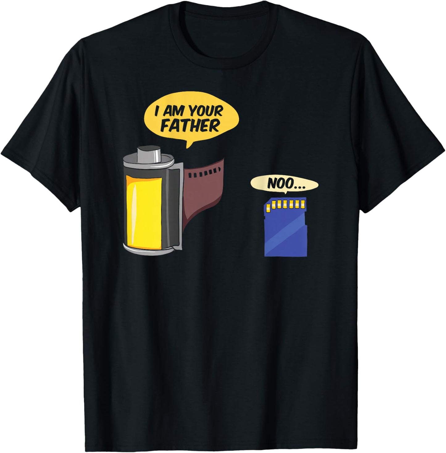 I Am Your Father Humor Funny Men Nerd Geek Funny T-Shirt - T-Shirt | Black