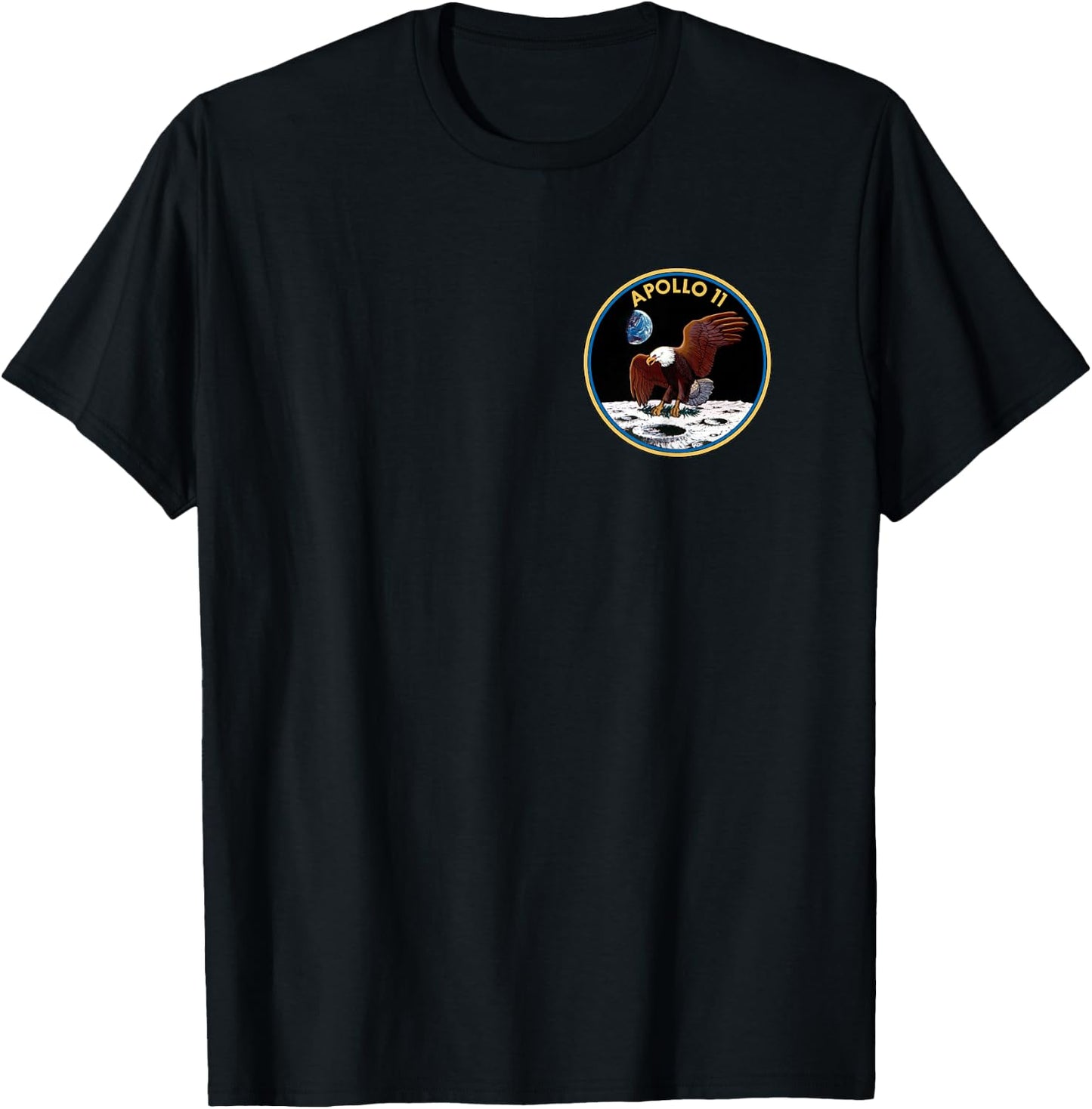 Apollo 11 - Apollo's 50th Anniversary - Pocket Logo T-Shirt - T-Shirt | Black