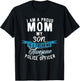 I am a Proud Mom my Son is a Police Officer T-Shirt - T-Shirt | Black