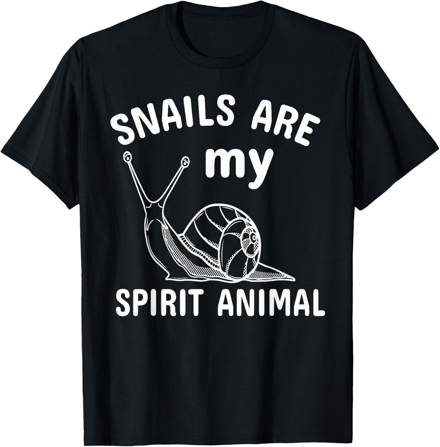 Snails Are My Favorite Animal T-Shirt - T-Shirt | Black