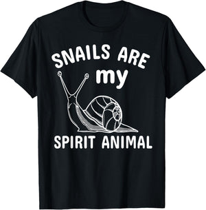 Snails Are My Favorite Animal T-Shirt - T-Shirt | Black