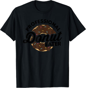 Funny Donut Shirt - Professional Donut Eater T-Shirt - T-Shirt | Black
