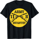11B Army Infantry Cross Rifle Shirt - 11Bravo T-Shirt - T-Shirt | Black