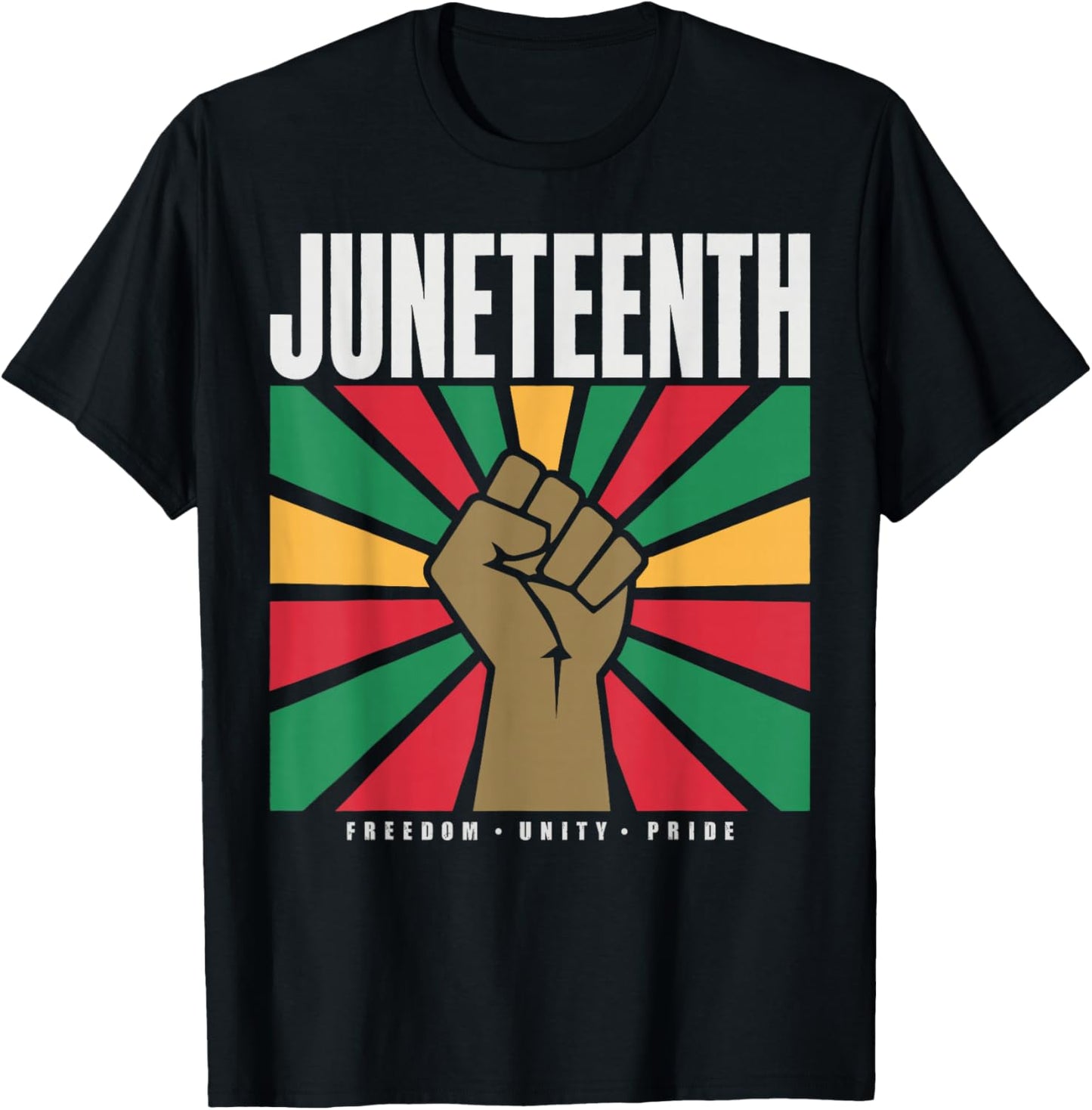 Juneteenth 1865 Freedom Day African Pride T-Shirt - T-Shirt | Black