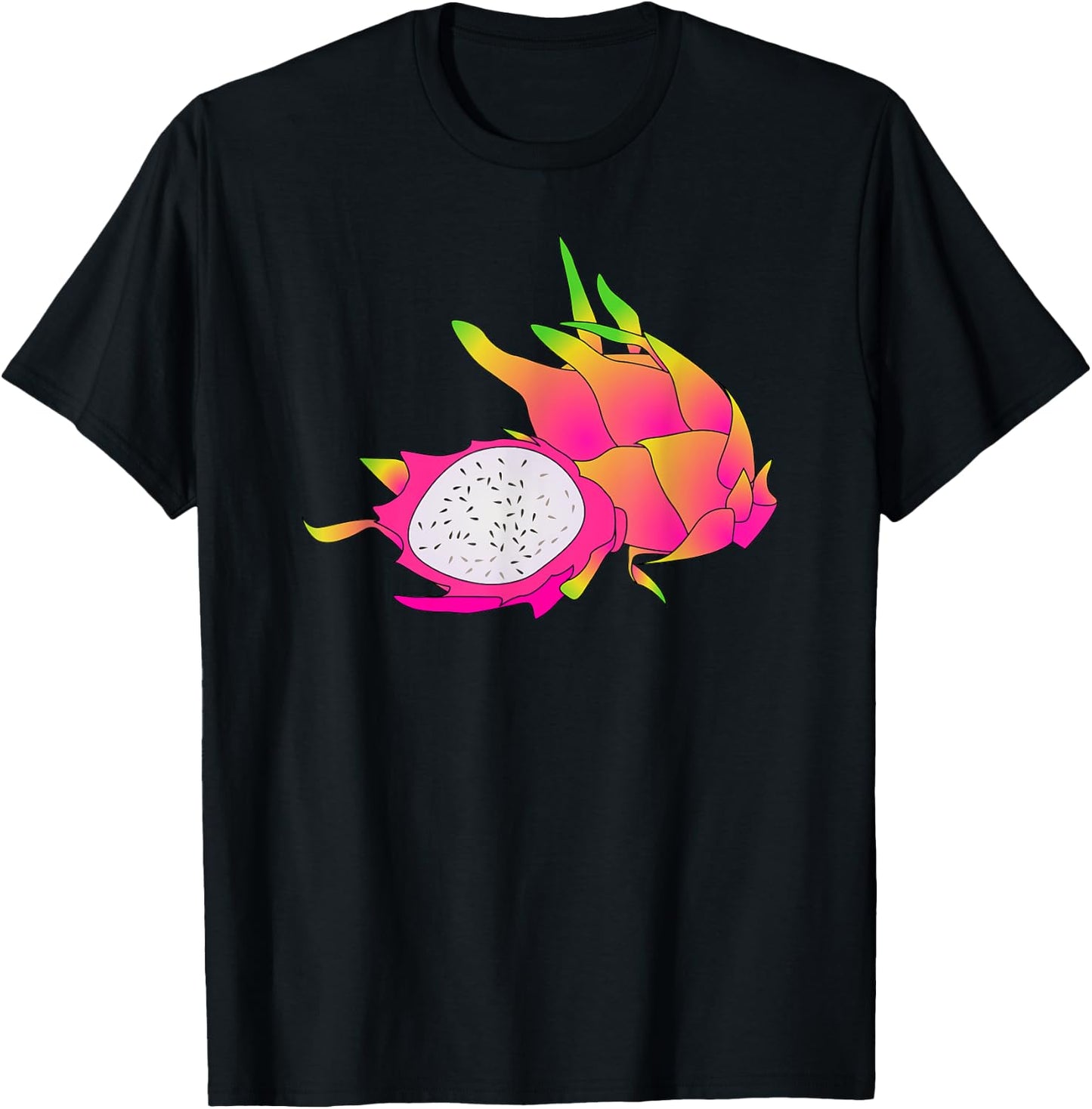 Dragon Fruit Pitaya Tropical Fruit T-Shirt - T-Shirt | Black