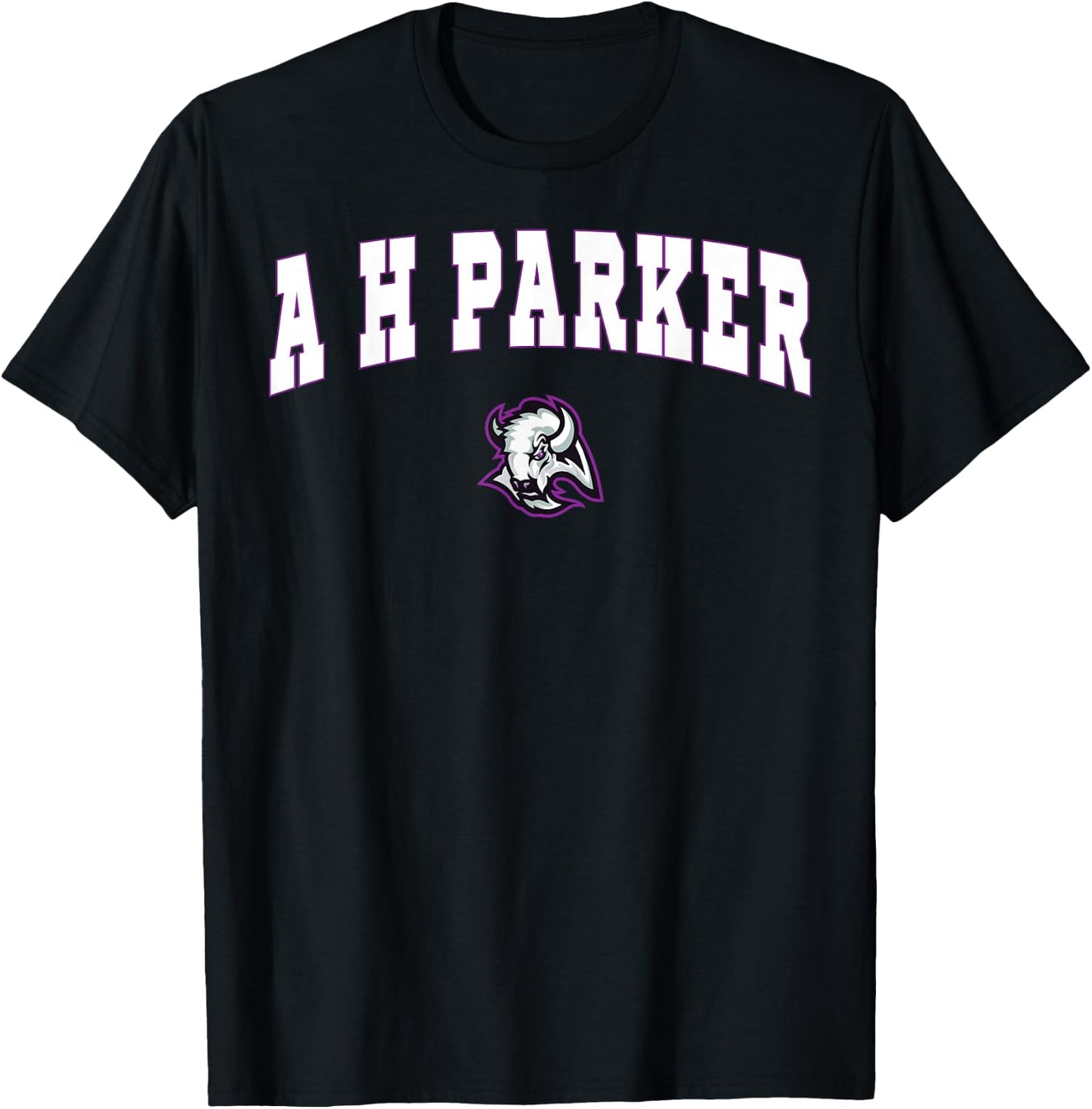 A H Parker High School Bison C2 T-Shirt - T-Shirt | Black