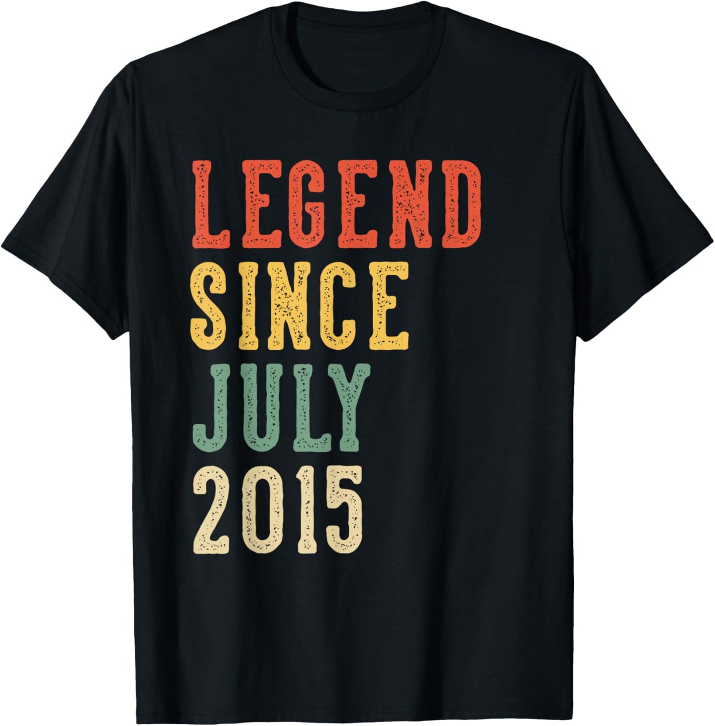 Legend Since July 11th Birthday 2015 Men Women 11 Year Old T-Shirt - T-Shirt | Black