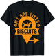My GPS Likes Biscuits Funny Blind Service Animal Guide Dog T-Shirt - T-Shirt | Black