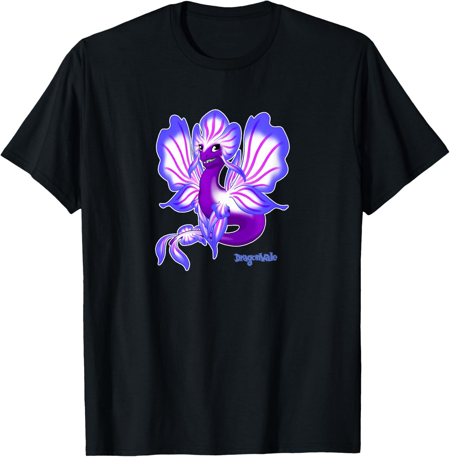 DragonVale: Orchid Dragon T-Shirt - T-Shirt | Black