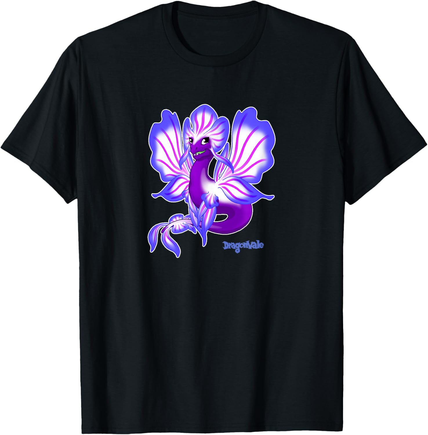 DragonVale: Orchid Dragon T-Shirt - T-Shirt | Black