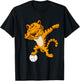 Dabbing Tiger Volleyball Dab Dance Men Women Kids Boys Girls T-Shirt - T-Shirt | Black