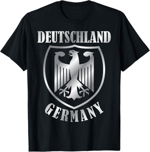 Germany Deutschland German Eagle T-Shirt - T-Shirt | Black