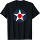US Aircraft Star Roundel (Weathered) T-Shirt - T-Shirt | Black