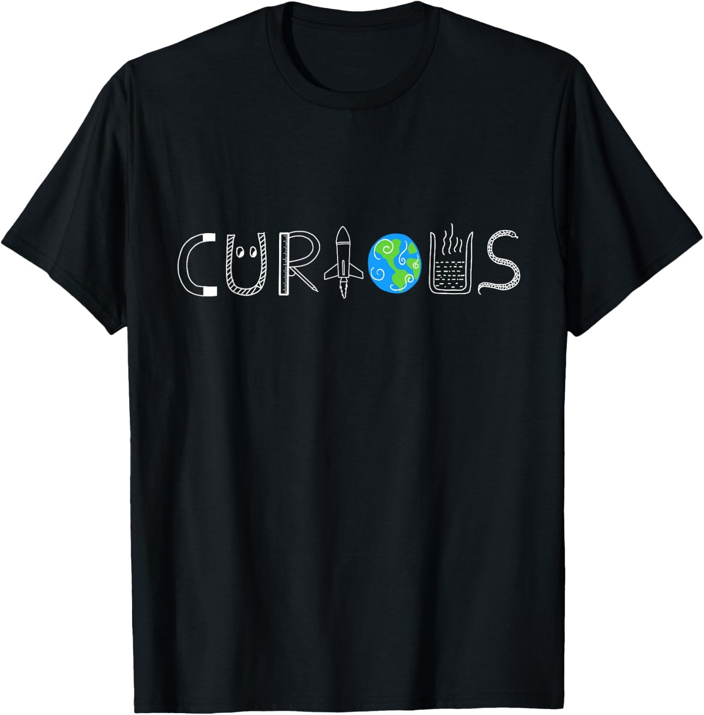 Stay Curious Future Scientists Geeks STEM Students,Teachers T-Shirt - T-Shirt | Black