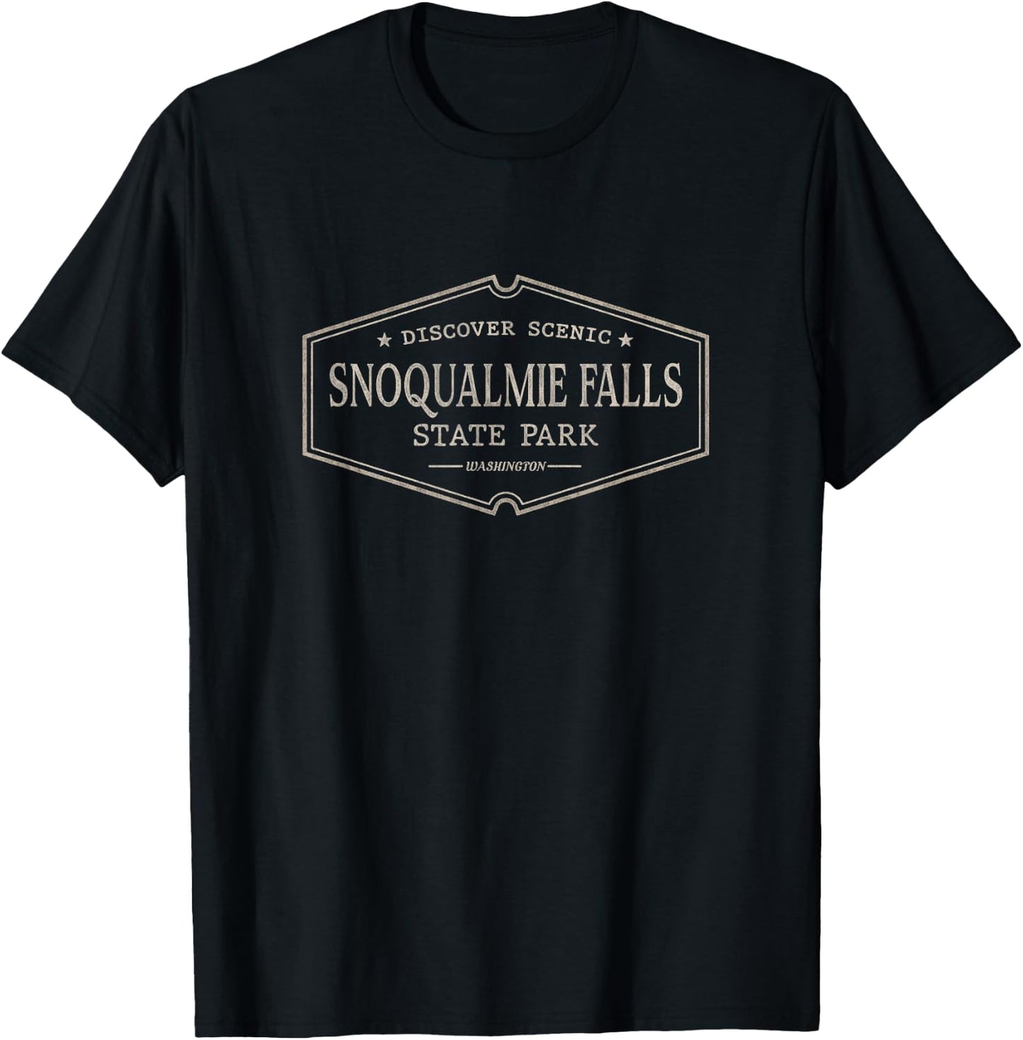 Snoqualmie Falls State Park Washington Snoqualmie Falls WA T-Shirt - T-Shirt | Black