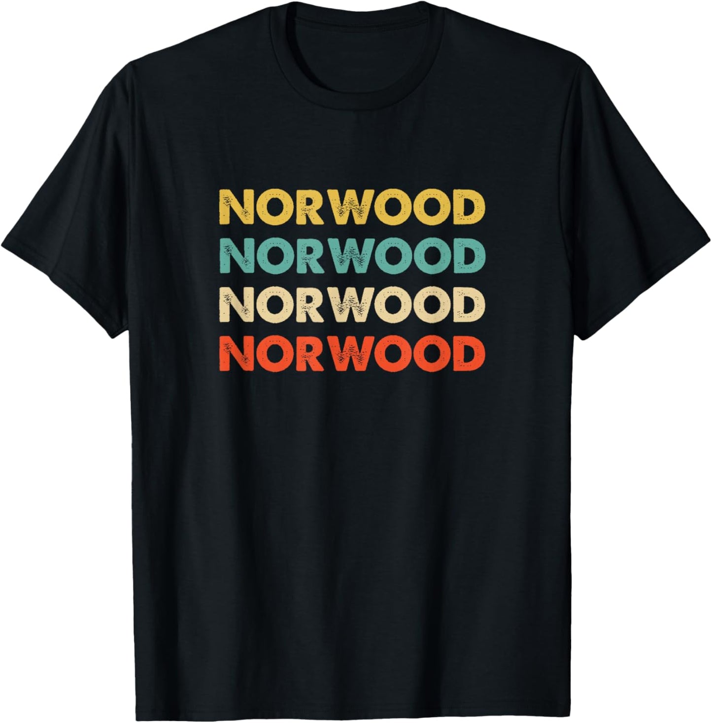 Norwood Name T-Shirt - T-Shirt | Black