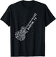 Austin, TX Musical Notes, Souvenir Guitar T-Shirt - T-Shirt | Black
