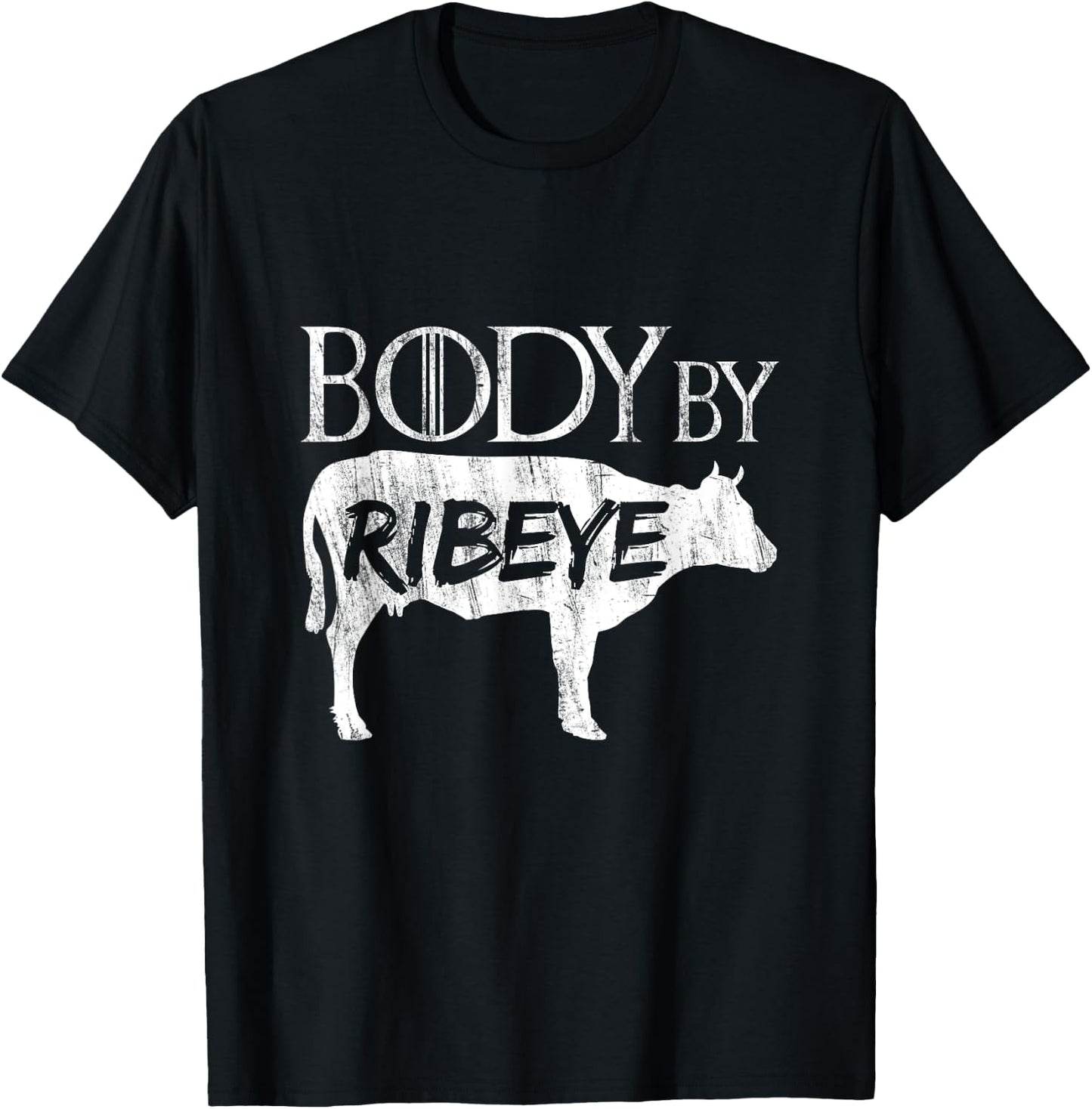 Carnivore Diet Body By Ribeye T-Shirt - T-Shirt | Black