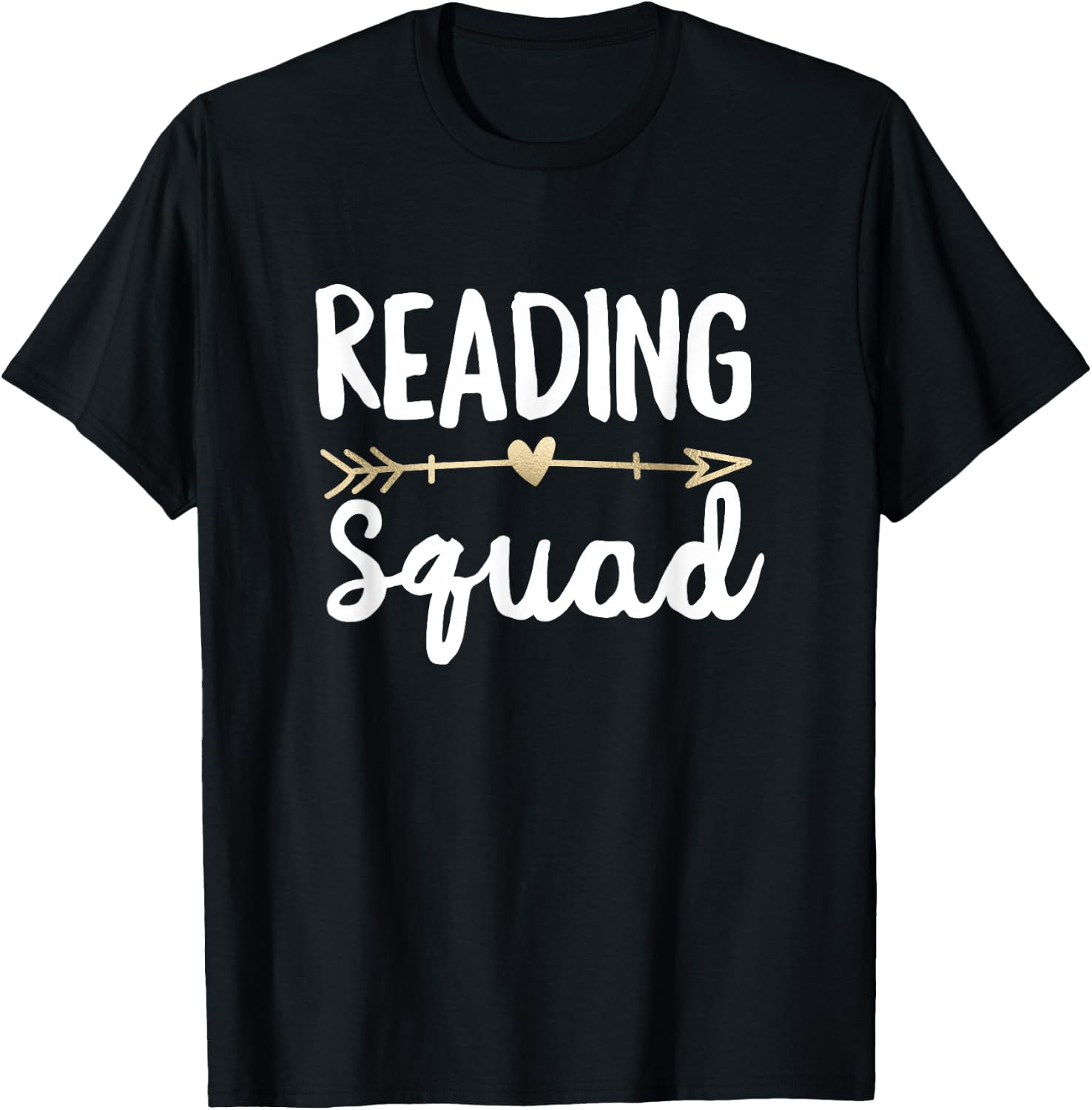 Reading Squad Doodle Teacher Gift Arrow Team Reader T-Shirt - T-Shirt | Black