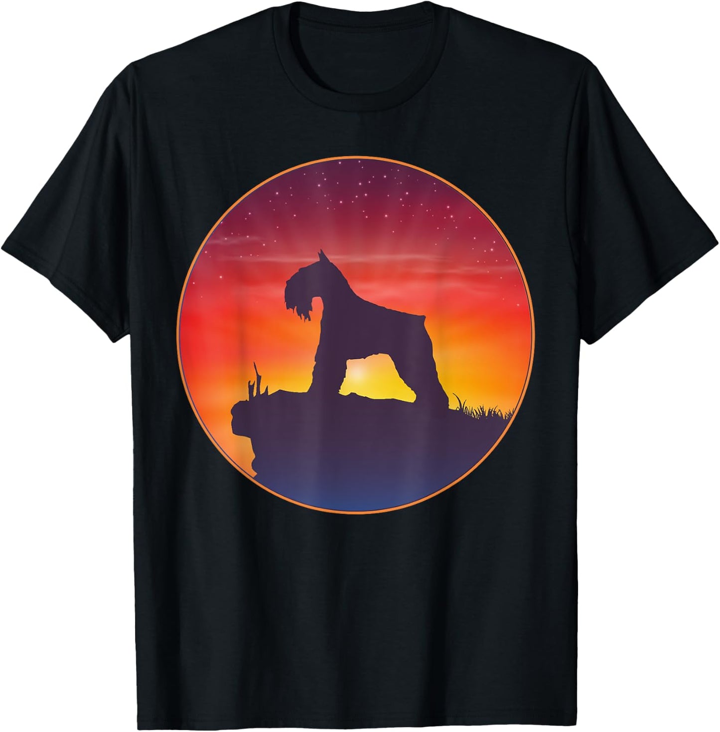 Schnauzer Standard Miniature & Giant-Schnauzer Dog Men Women Kids T-Shirt - T-Shirt | Black