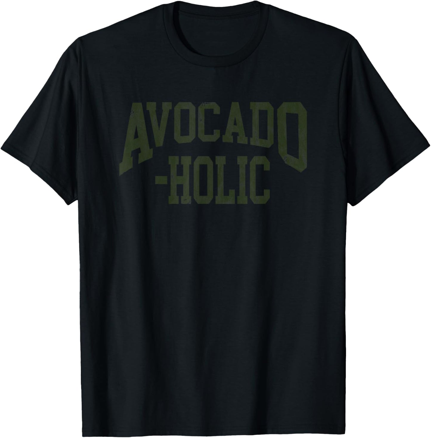 Funny Avocado Vegan Avocado-holic Gift Vegetarians T-Shirt - T-Shirt | Black