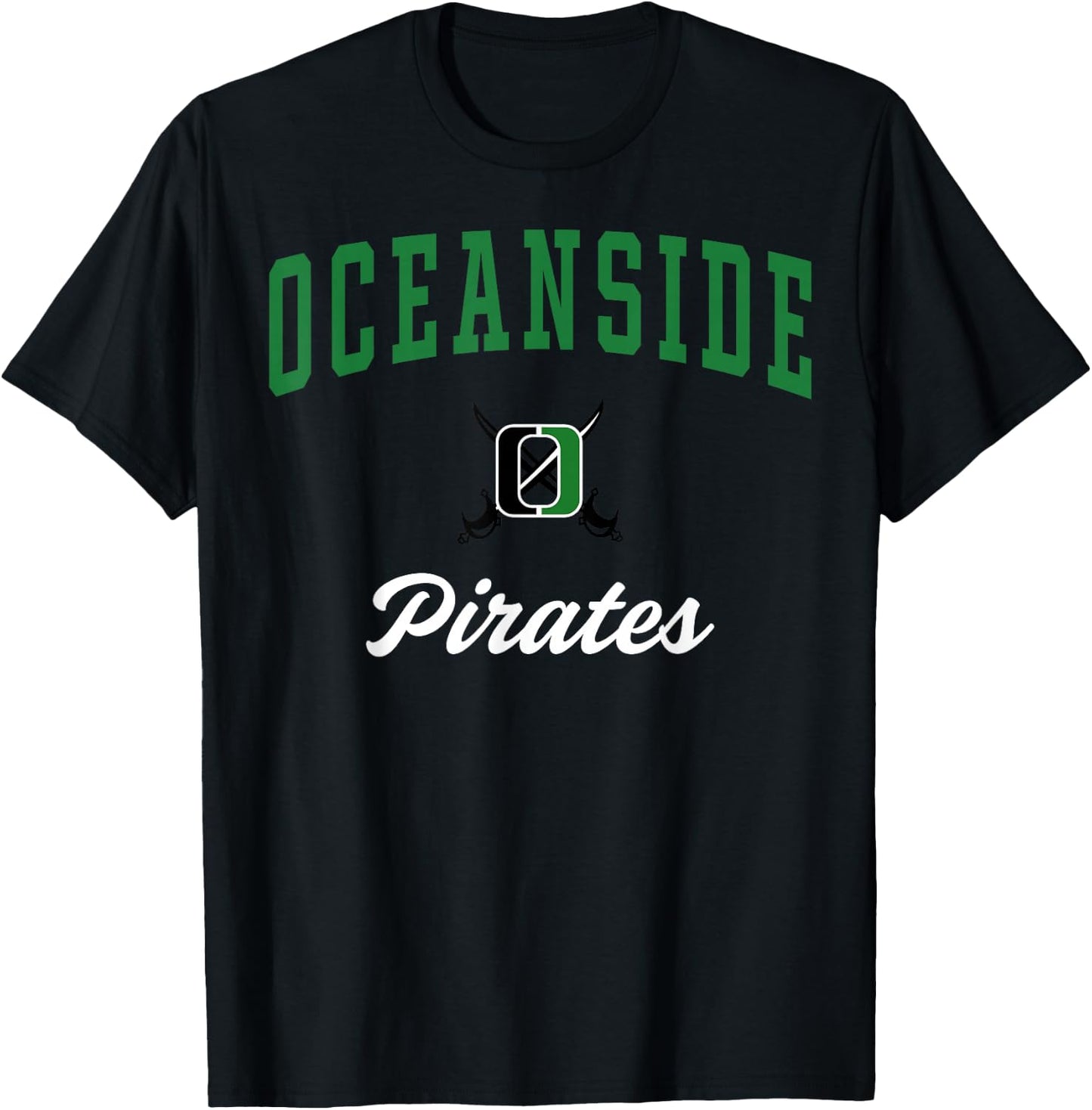 Oceanside High School Pirates C3 T-Shirt - T-Shirt | Black