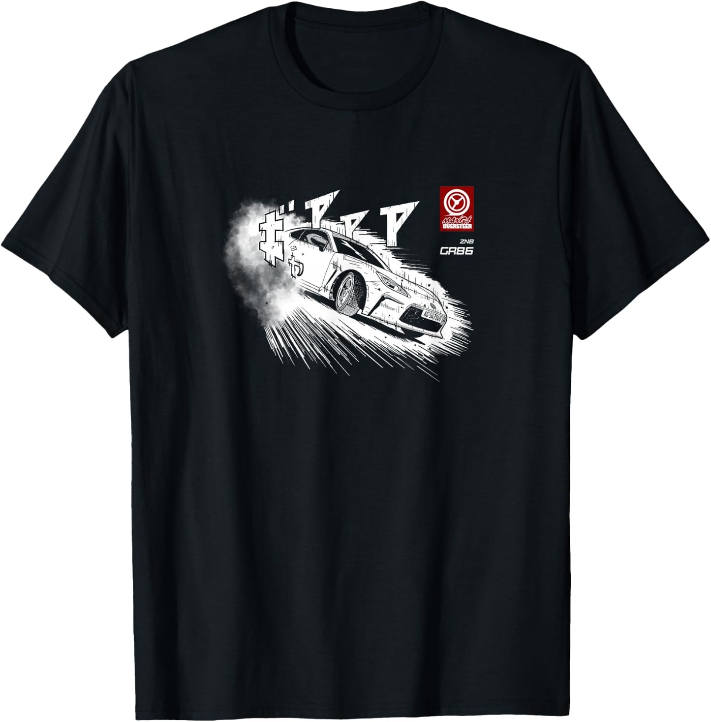 Manga ZN8 GR86 Drifting FA24 JDM T-Shirt - T-Shirt | Black