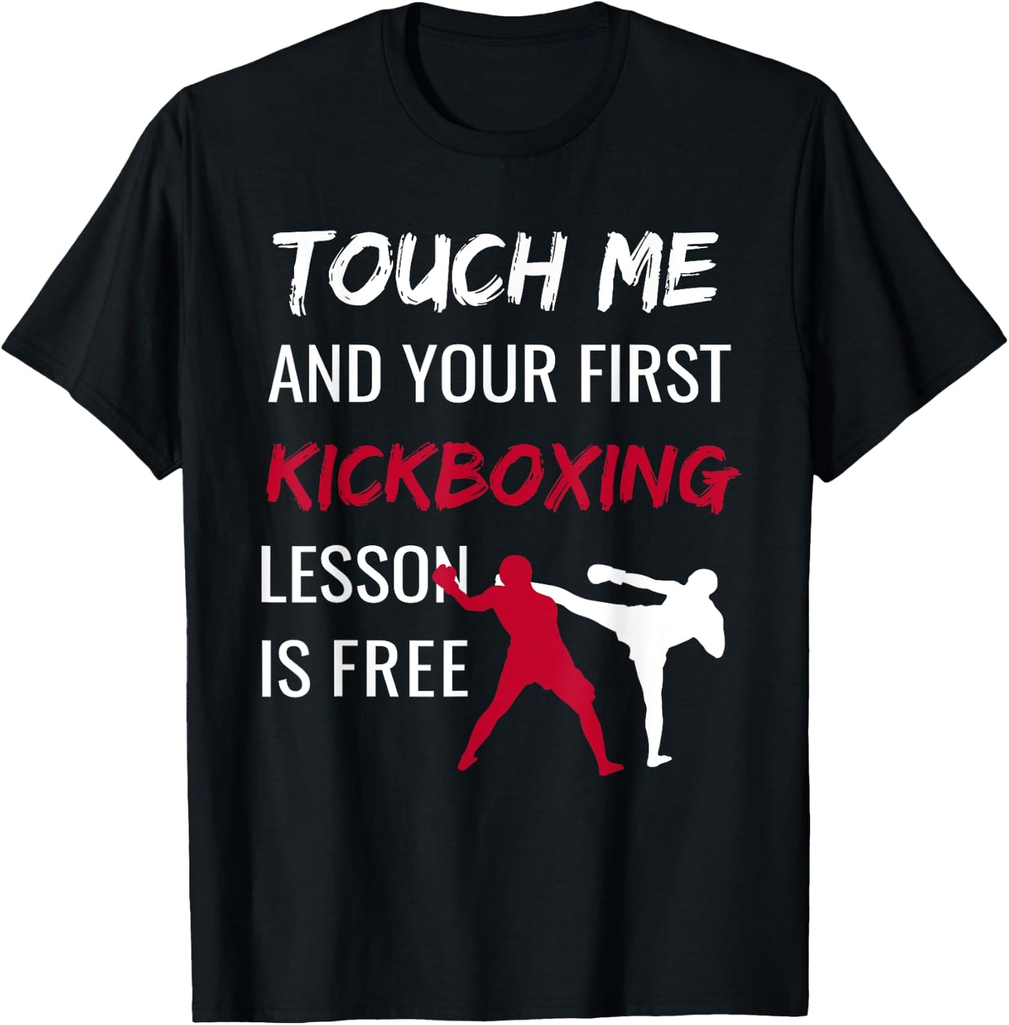 Funny Kickboxing Kick Boxing Sensei T Shirt Gift T-Shirt - T-Shirt | Black