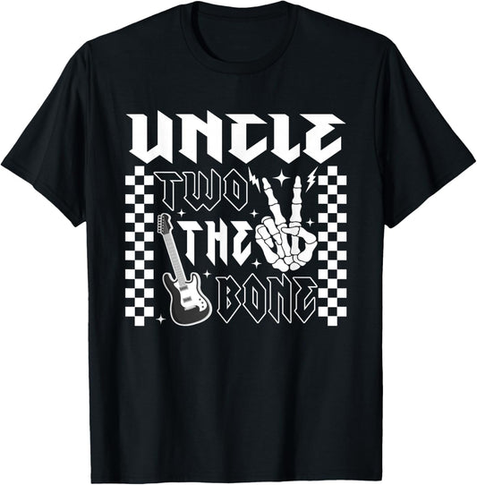 Uncle of The Bad Two the Bone Birthday 2 Years Old T-Shirt - T-Shirt | Black