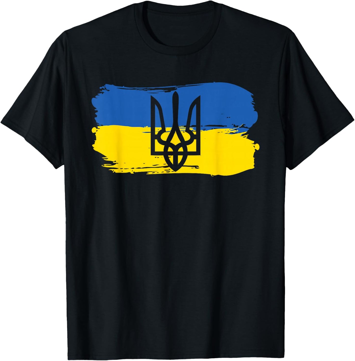 Ukraine Ukrainian Flag Ukrainians Gift T-Shirt - T-Shirt | Black