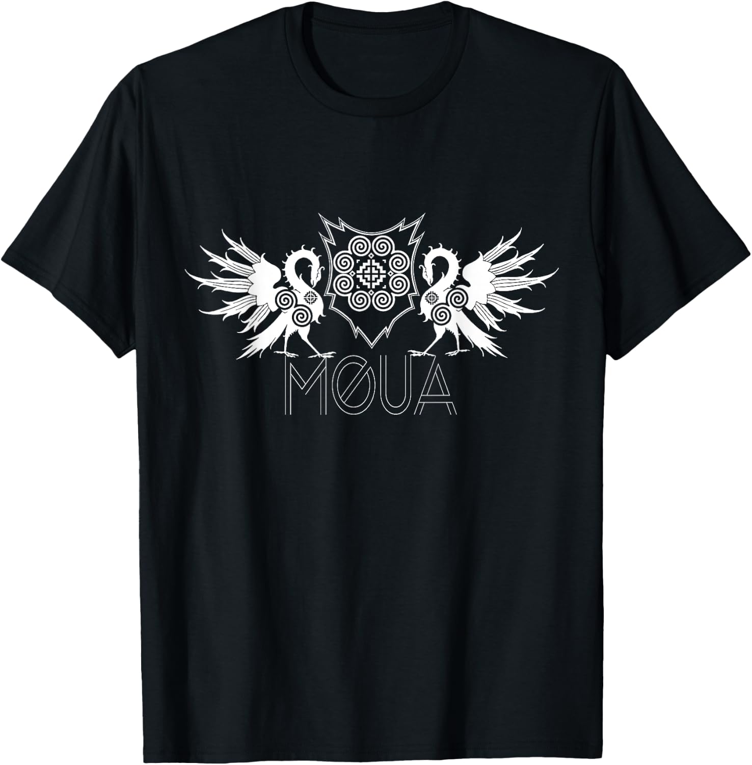 Dragon Spiral Moua Clan design T-Shirt - T-Shirt | Black