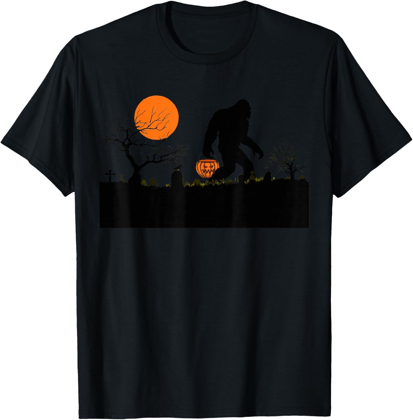 Funny Halloween Sasquatch Bigfoot Halloween Costume T-Shirt - T-Shirt | Black
