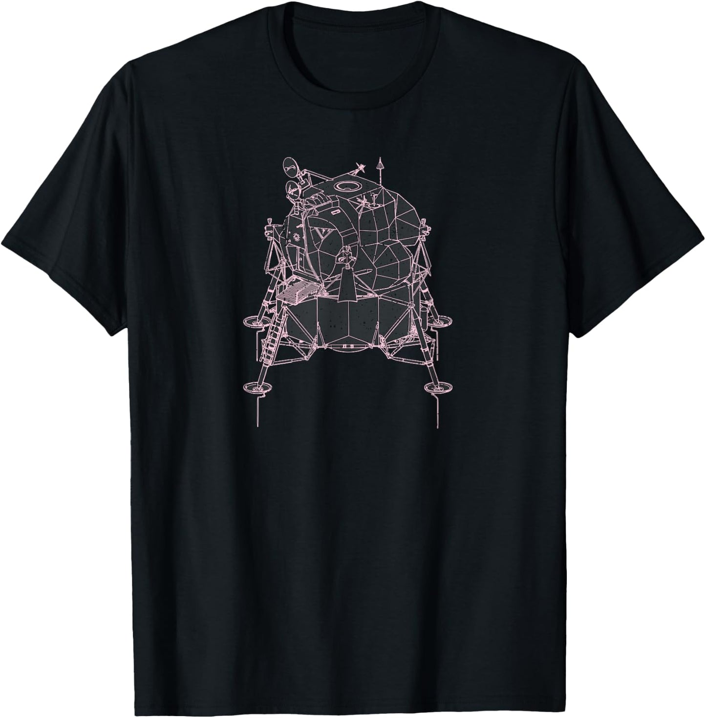 Apollo 11 50th Anniversary Lunar Module LEM Eagle T-Shirt - T-Shirt | Black