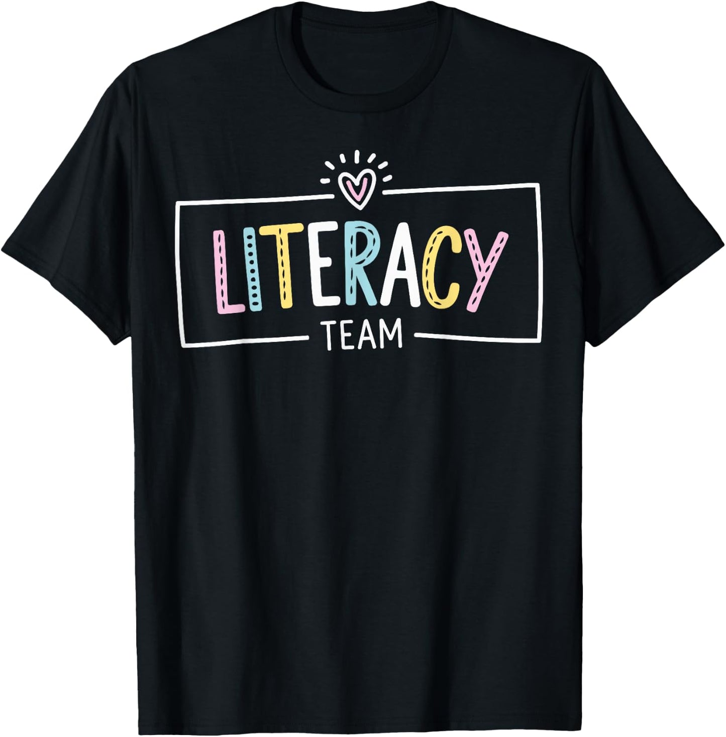 Literacy Team Teacher T-Shirt - T-Shirt | Black