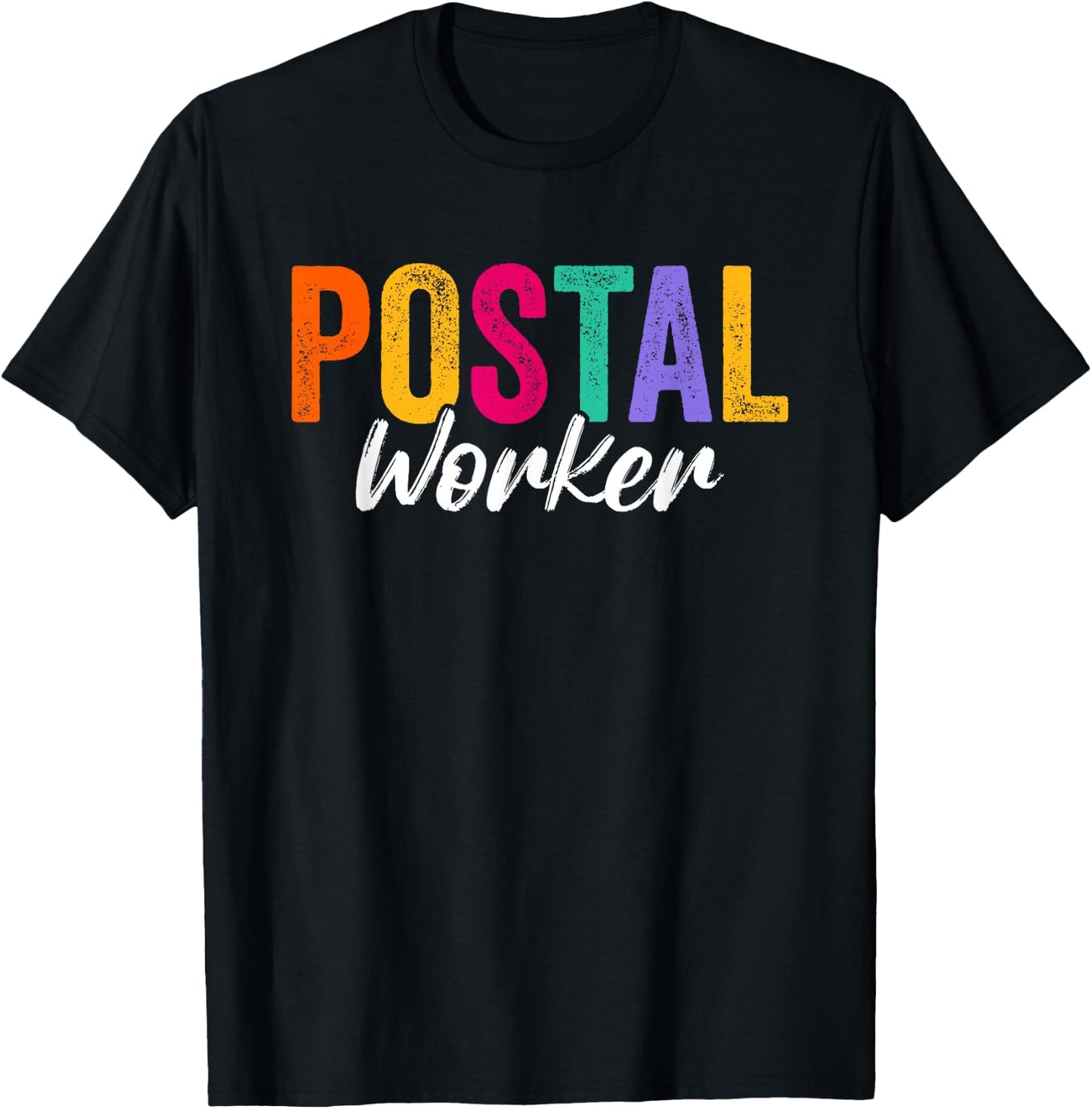 Postal Worker Delivery Service Cool Design Men T-Shirt - T-Shirt | Black