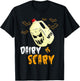 Funny Vegan Halloween Dairy Is Scary Veganism Gift T-Shirt - T-Shirt | Black