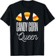 Candy Corn Queen - Funny Halloween Candycorn Gift T-Shirt - T-Shirt | Black