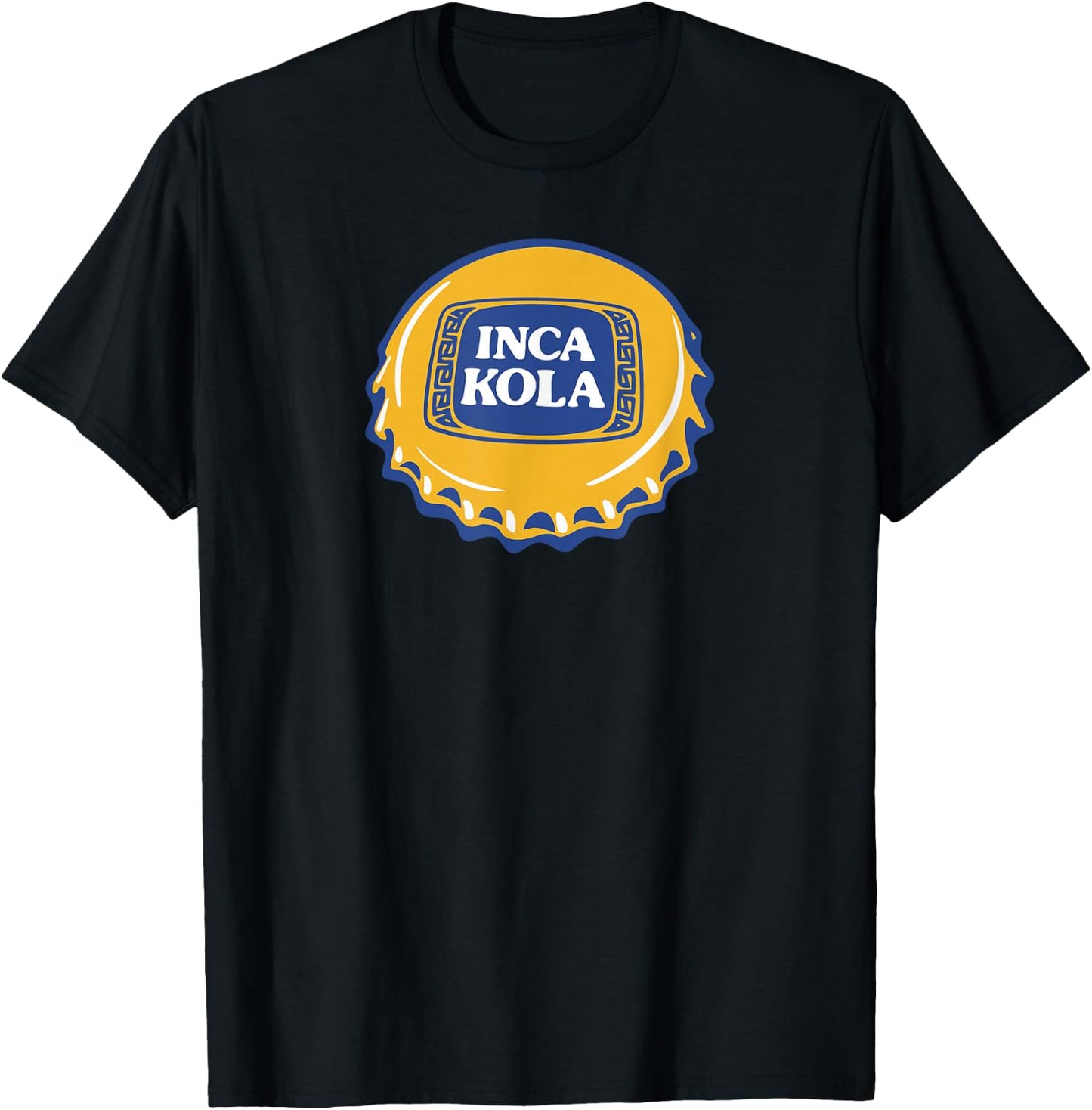 Peru Soda Bottle Inca Kola Bubble gum Drinks Food T-Shirt - T-Shirt | Black