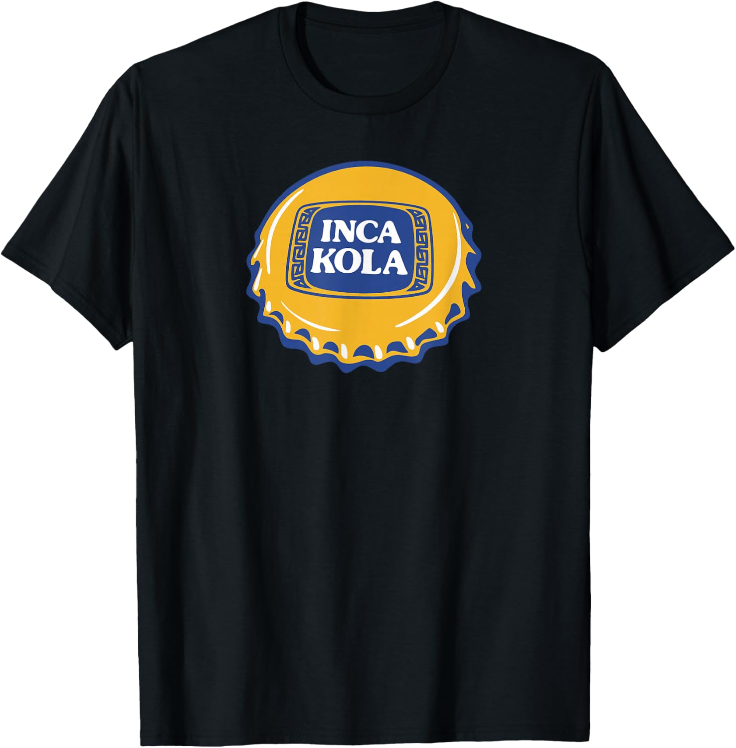 Peru Soda Bottle Inca Kola Bubble gum Drinks Food T-Shirt - T-Shirt | Black