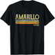 Vintage Amarillo Texas Tx Love Gift Souvenir T-Shirt - T-Shirt | Black