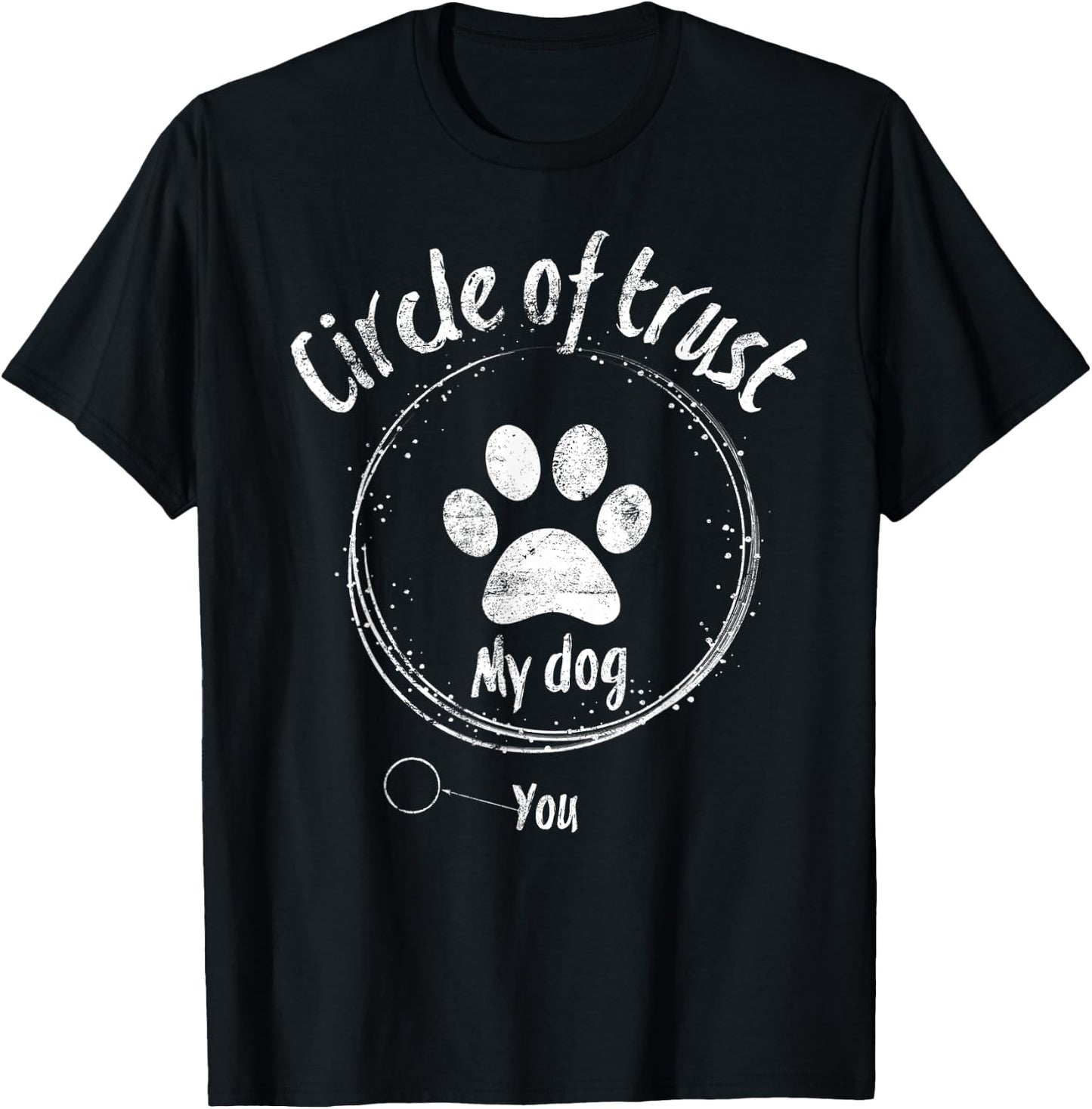 Circle of Trust Paw Print T Shirt T-Shirt - T-Shirt | Black