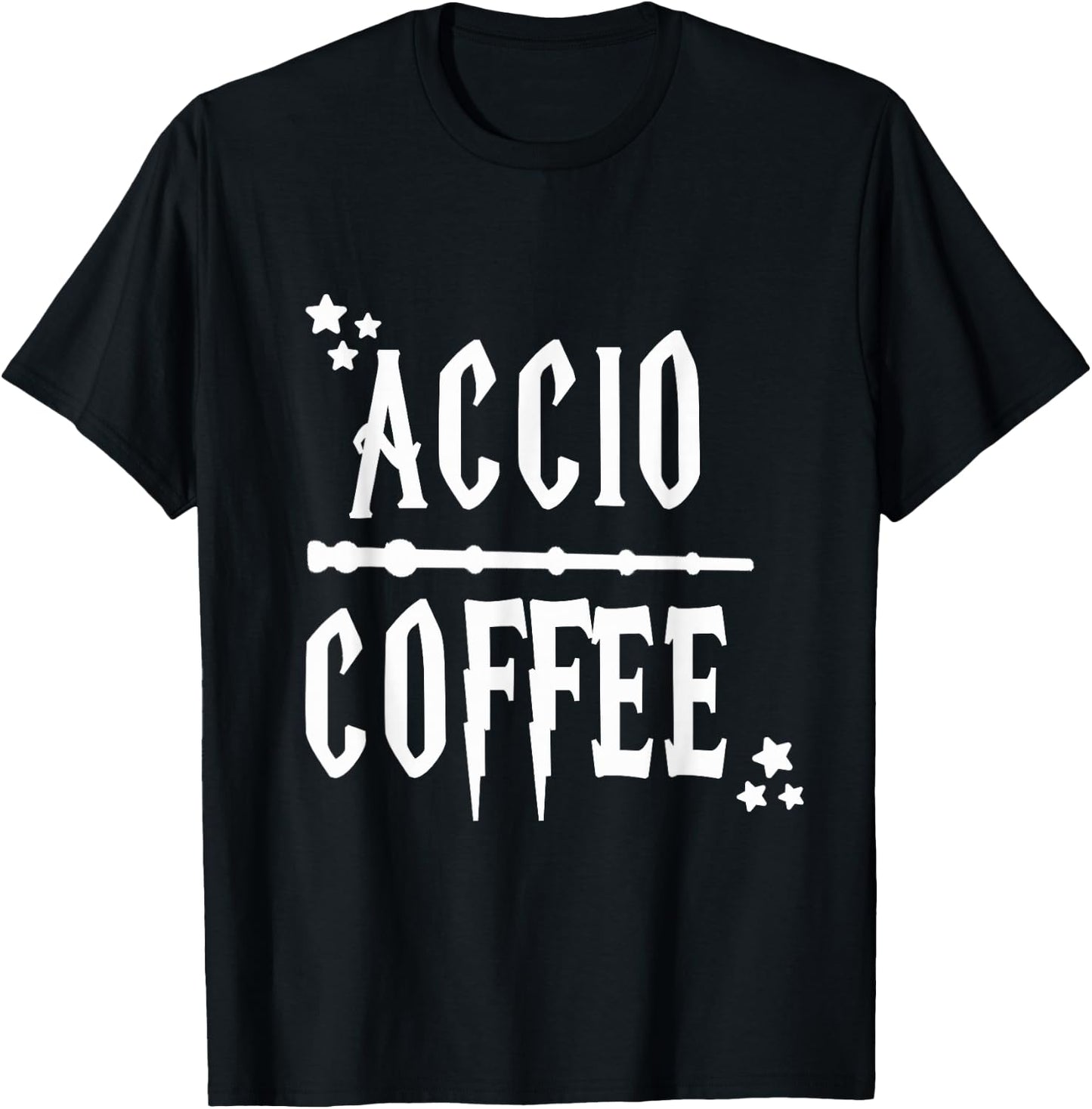 Accio Coffee Wand T-Shirt - T-Shirt | Black