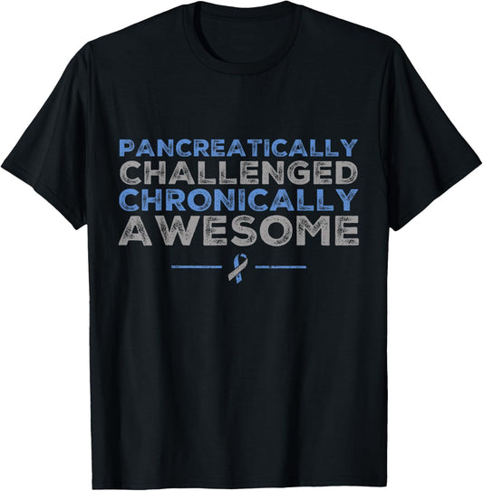 Funny Diabetes Awareness - T1D T2D Diabetic Pancreas T-Shirt - T-Shirt | Black