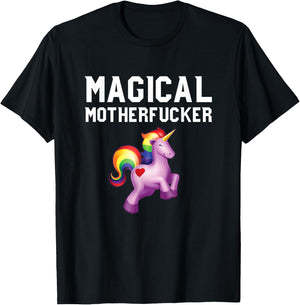 Magical Motherfucker - Magical Unicorn Shirts for Adults T-Shirt - T-Shirt | Black