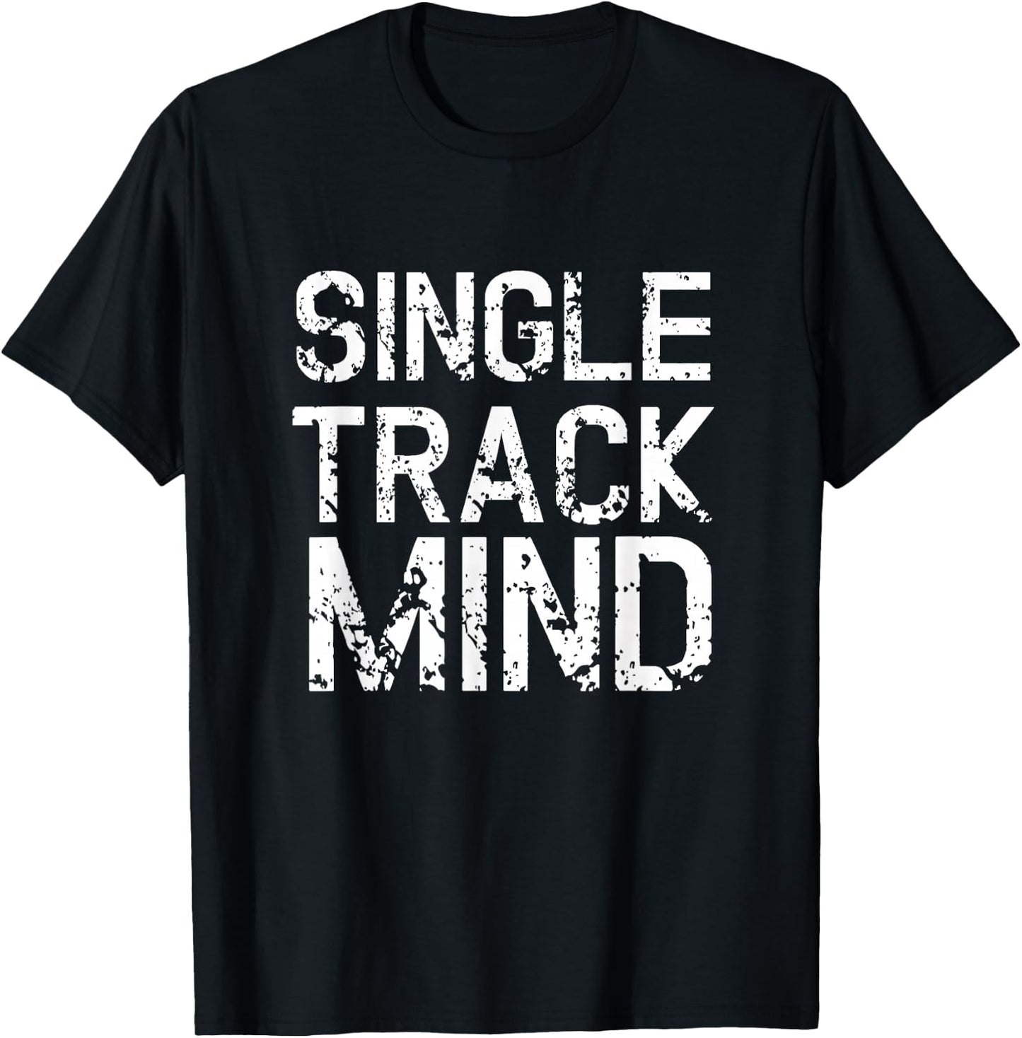Single Track Mountain Bike Biking Biker Cycling T-Shirt - T-Shirt | Black